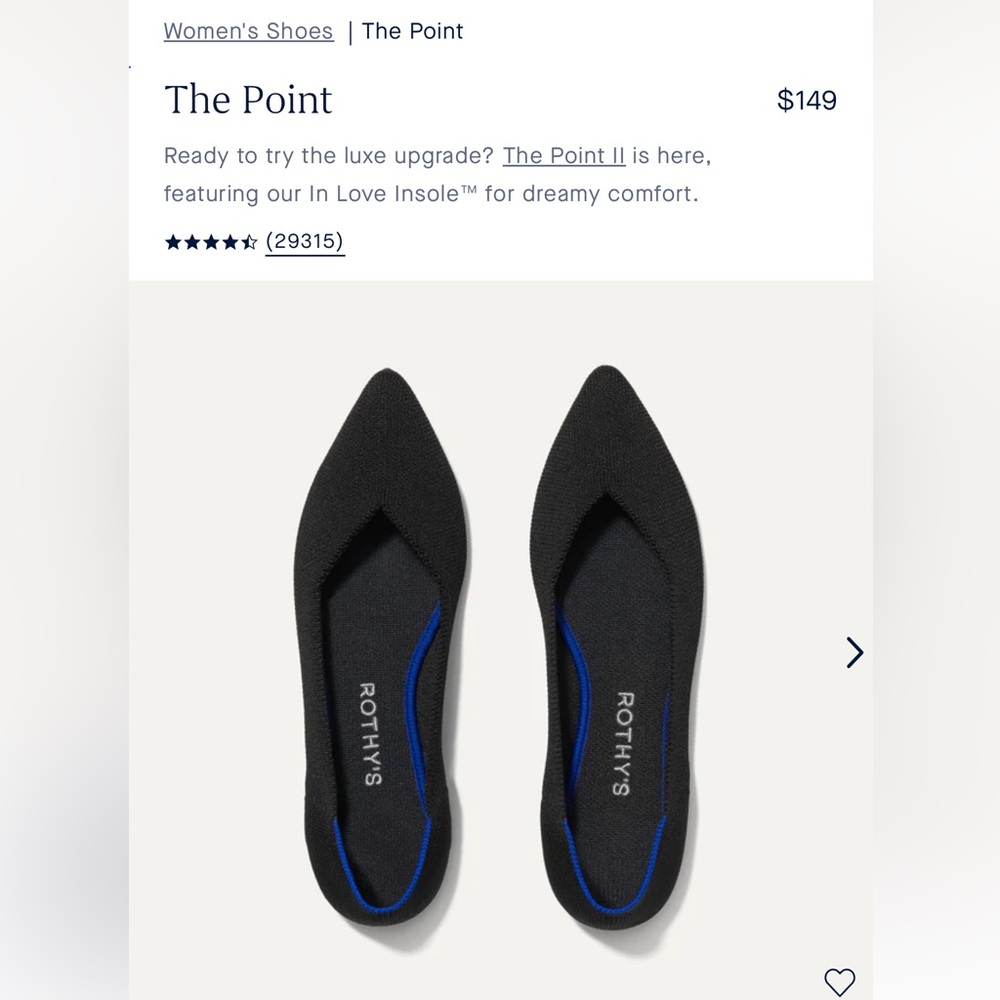 Authentic Rothy’s the point w7